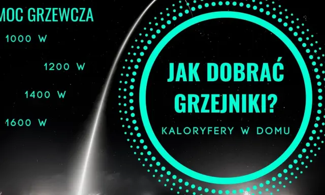 Moc grzewcza kaloryferów w domu: 1000-1600 W. Jak dobrać ogrzewanie grzejnikowe?