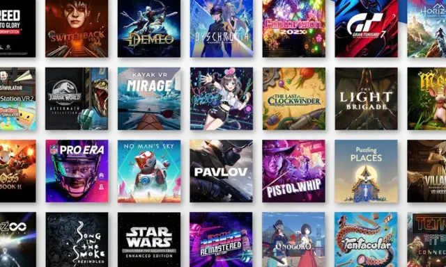 Kolekcja gier na PS5 VR2: od sportowych jak Pro Era, przez przygodowe jak Jurassic World, po akcji jak Pavlov.