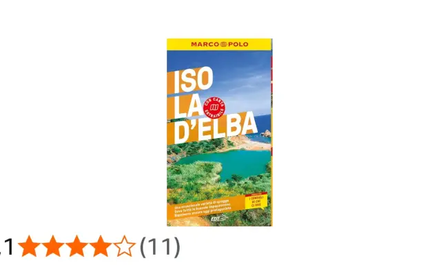 Guida Marco Polo per l'Isola d'Elba, Toscana. Paesaggio mozzafiato con mare turchese e spiagge.