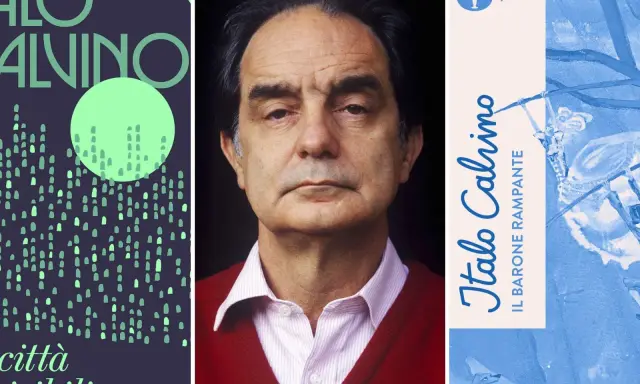 Ritratto di Italo Calvino, autore de "Le città invisibili" e "Il barone rampante", un omaggio alla sua vita e opere.