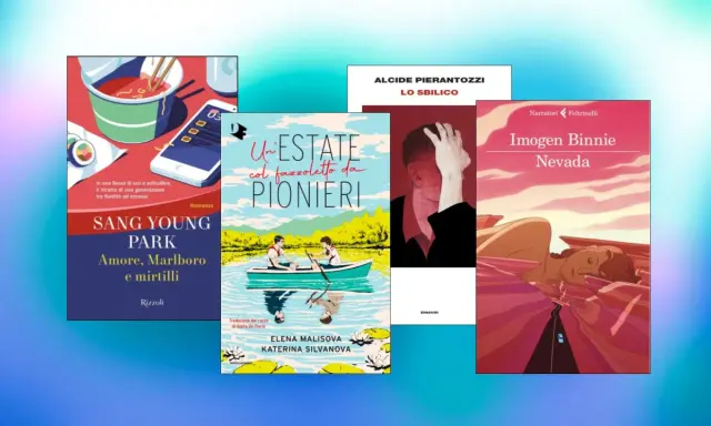 Copertine di libri, tra cui "Amore, Marlboro e mirtilli" e "Nevada", perfetti libri gay da leggere per esplorare storie intense.