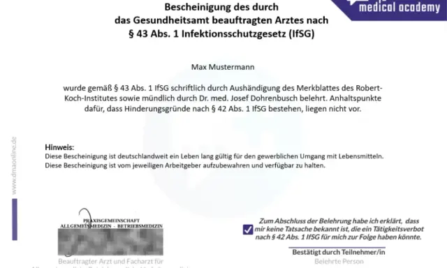 Gesundheitszeugnis Gastronomie: So erhalten Sie Ihre IfSG-Bescheinigung