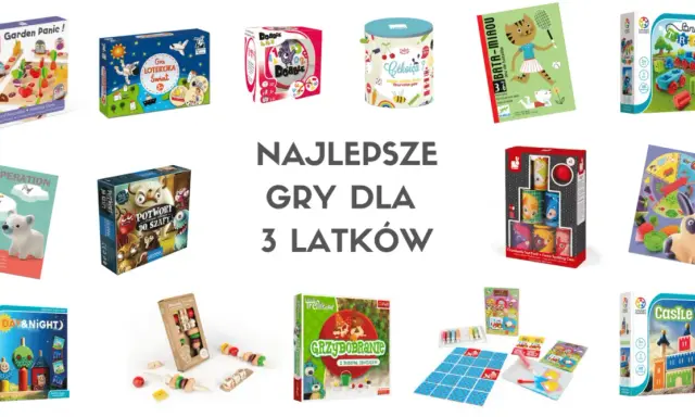 Kolekcja ciekawych gier dla 3-latków: od logicznych po zręcznościowe. Wiele opcji do wspólnej zabawy.