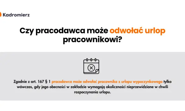 Odwołanie z urlopu: Czy musisz wracać? Prawa i koszty.