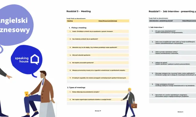 Angielski biznesowy: rozdziały o spotkaniach i rozmowach kwalifikacyjnych. "Job interview - presenting yourself" to klucz do sukcesu.
