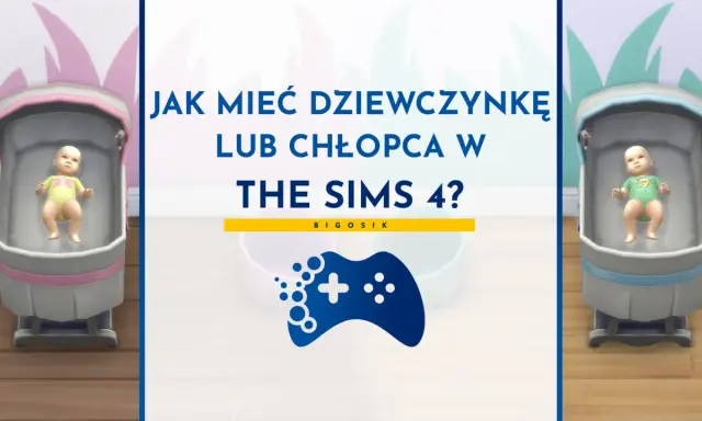 Jak mieć dziewczynkę w The Sims 4? Dwa niemowlaki w łóżeczkach, jeden w żółtym, drugi w zielonym.
