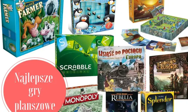 Super Farmer, Scrabble, Monopoly, Dixit, Robinson Crusoe i inne gry planszowe dla 6 osób i całej rodziny.