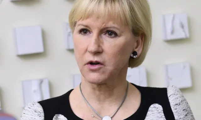 Margot Wallström, Sveriges utrikesminister, talar om relationen mellan Sverige och Israel.