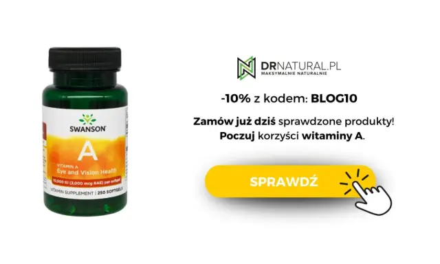 Suplement Swanson z witaminą A na zdrowie oczu. Poczuj korzyści witaminy A. -10% z kodem BLOG10.