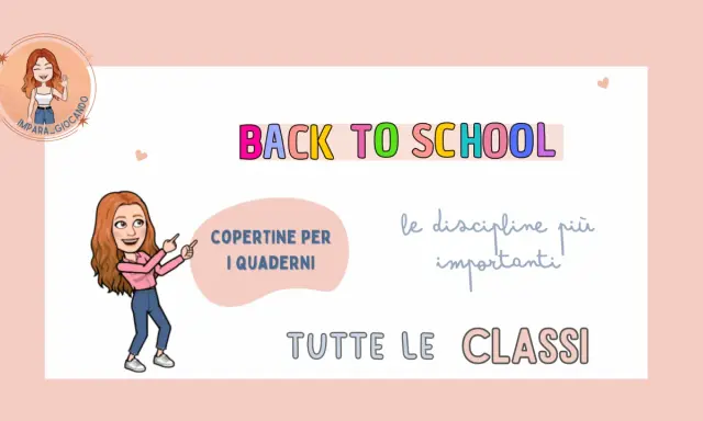 Copertine per quaderni, grammatica e riflessione linguistica per tutte le classi. Back to school!