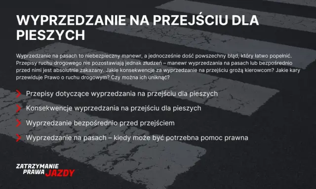 Wyprzedzanie na pasach jest niebezpieczne i zabronione. Dowiedz się o przepisach i konsekwencjach wyprzedzania na przejściu dla pieszych.