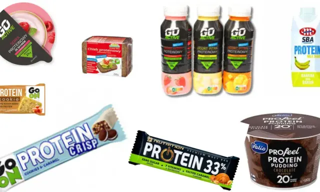Produkty proteinowe dla kogo? Dla aktywnych, sportowców i dbających o dietę. Jogurty, batony, serki, napoje.