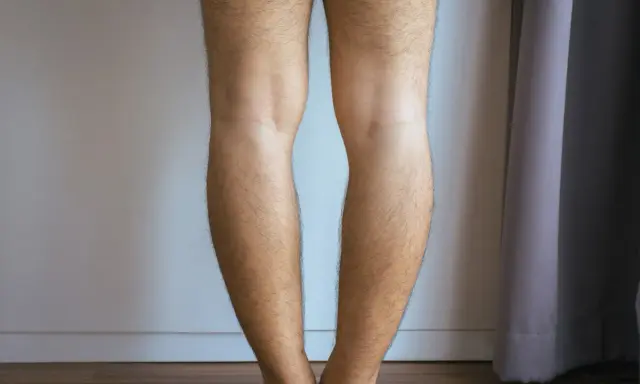 Piernas arqueadas, mostrando la forma de las extremidades inferiores de una persona.
