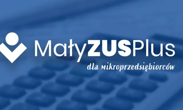 Mały ZUS Plus dla mikrofirm. Symbolizuje wsparcie dla małych przedsiębiorców, w przeciwieństwie do dużego ZUS.
