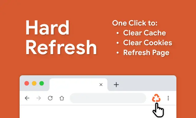Jak odświeżyć stronę internetową? Ikona "Hard Refresh" pozwala wyczyścić pamięć podręczną i ciasteczka jednym kliknięciem.