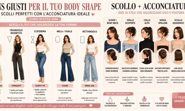 Guida per scegliere il jeans perfetto per il tuo body shape: outfit, body e jeans che valorizzano le tue forme.