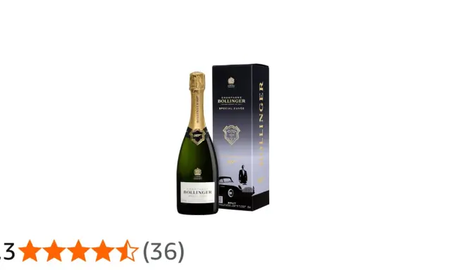 Champagnerflasche und Geschenkbox Bollinger 007, die Special Cuvée für Agenten.