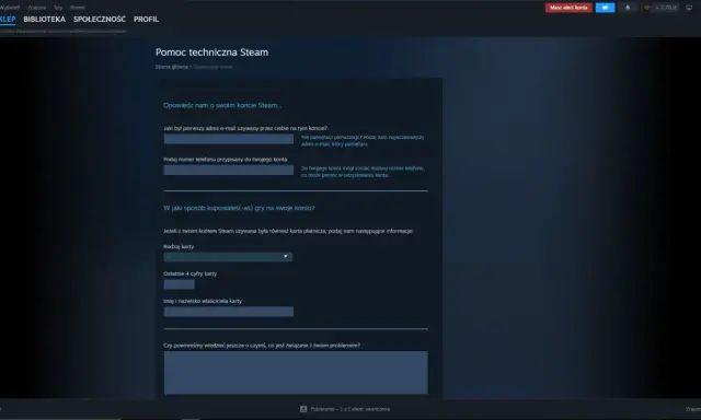 Steam: Odzyskaj konto bez maila! Dowody własności to klucz