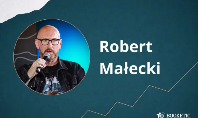Robert Małecki, autor bestsellerów, w rozmowie o kolejności czytania jego książek.