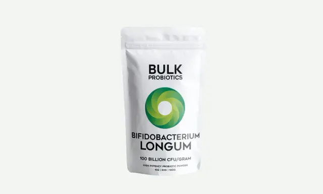 Proszę, oto jaki probiotyk przed wyjazdem do Egiptu: opakowanie Bifidobacterium Longum 100 miliardów CFU/gram.