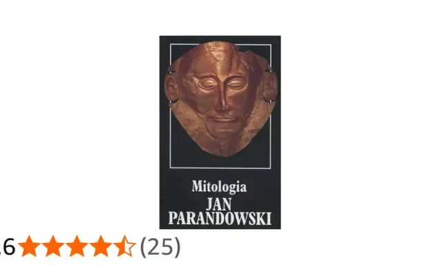Złota maska Agamemnona z książki "Mitologia" Jana Parandowskiego.