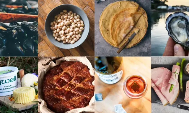 Moule, haricots blancs, crêpes, huître, gwell, kouign-amann, whisky et charcuterie : un festin de spécialités du Finistère.