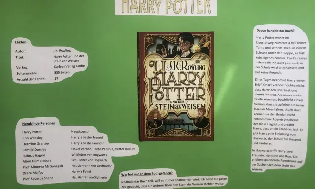 Buchvorstellung Harry Potter und der Stein der Weisen: Fakten, handelnde Personen und Inhaltsangabe des ersten Harry Potter Buches.