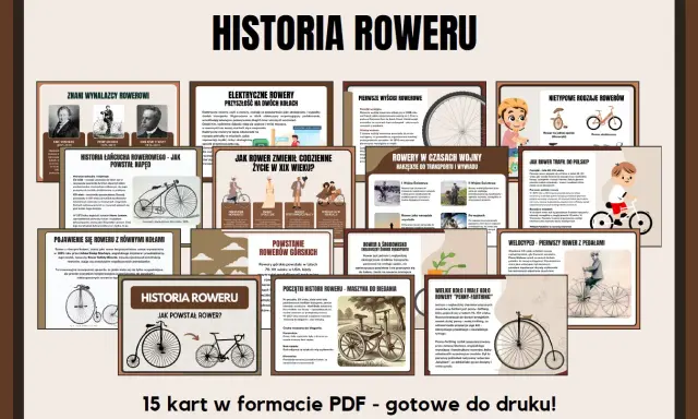 Krótka historia roweru: od wynalazków po rowery górskie i elektryczne. Poznaj ewolucję tego pojazdu.