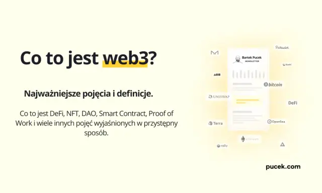 Co to jest web3? Wyjaśnienie pojęć jak DeFi, NFT, DAO, Smart Contract, Proof of Work i innych. Dowiedz się, co to protokół w świecie kryptowalut.