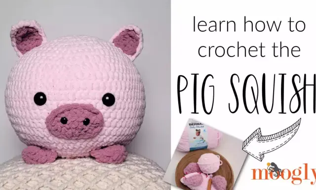 Adorable cerdo amigurumi rosa, perfecto para aprender a tejer. ¡Un cerdito tierno y suave!