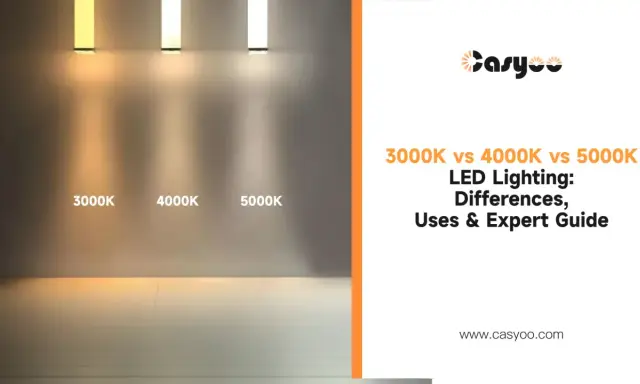 Comparaison de la **4000k couleur** de l'éclairage LED : 3000K, 4000K et 5000K. Guide des différences et utilisations.