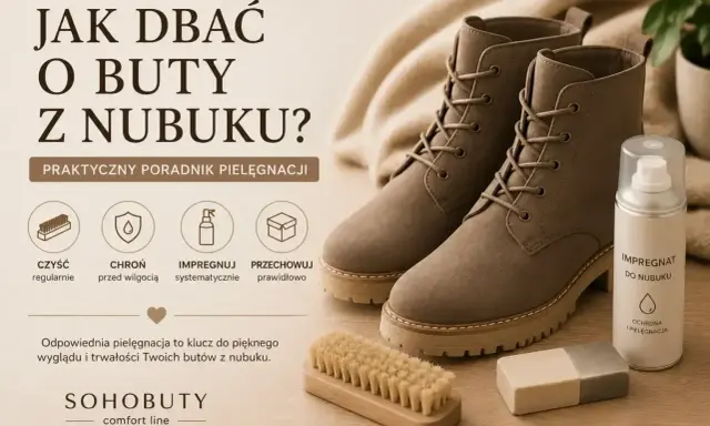 Buty z nubuku – warto wiedzieć, jak o nie dbać. Poradnik pielęgnacji: czyszczenie, ochrona, impregnacja i przechowywanie.