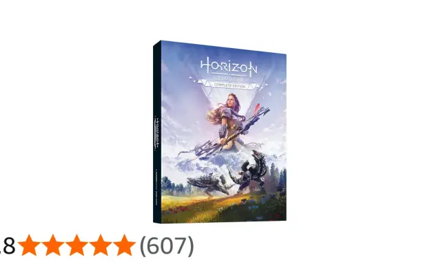 Le jeu Horizon Zero Dawn Complete Edition, avec Aloy face à des machines dans un paysage épique. Un voilier challenger horizon.