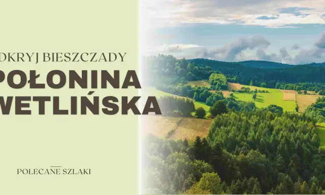 Odkryj Bieszczady! Połonina Wetlińska wita zielonymi wzgórzami i lasami. Idealne miejsce na wędrówki.