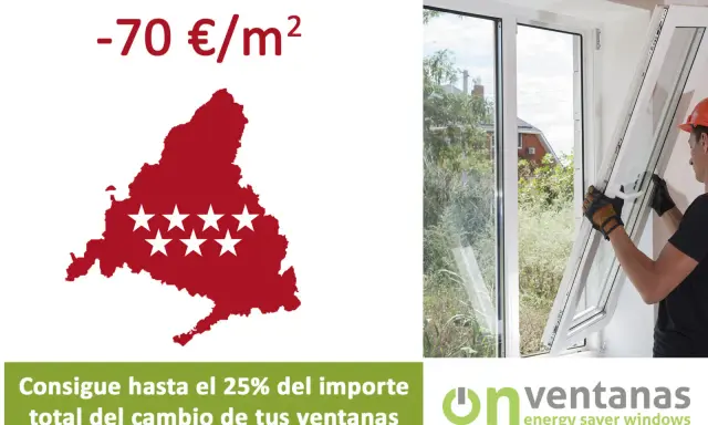 Descuento en ventanas en Madrid. Aprovecha la normativa para renovar tus ventanas y ahorra hasta el 25%.