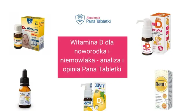 Suplementy z witaminą D3 dla dzieci: D-Vitum, APO Krople, MyKids, Juvit Baby D, Biaron D. Analiza, do kiedy podawać dziecku witaminę D3.