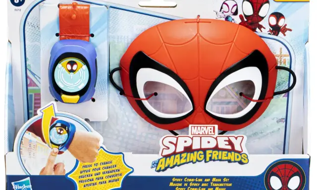 Zestaw Spidey i super kumple: maska Spider-Mana i komunikator na rękę. Idealny dla małych bohaterów!