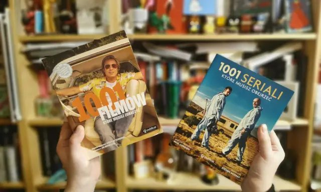 Dwie książki o filmach i serialach, idealne na film na w. Jedna z Bradem Pittem, druga z bohaterami "Breaking Bad".