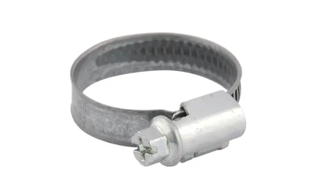 Abrazaderas para mangueras de metal, con tornillo para ajustar.
