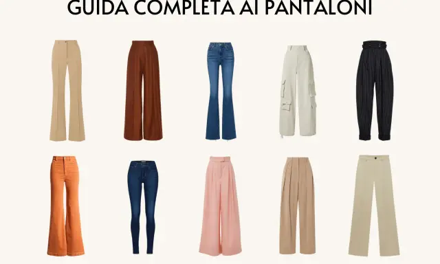 Guida ai pantaloni: ecco come si chiamano i pantaloni larghi, dai classici a palazzo ai cargo.