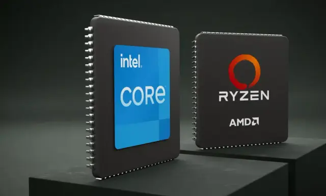 Procesory Intel Core i AMD Ryzen obok siebie. Który procesor lepszy? Dylemat gracza i entuzjasty PC.