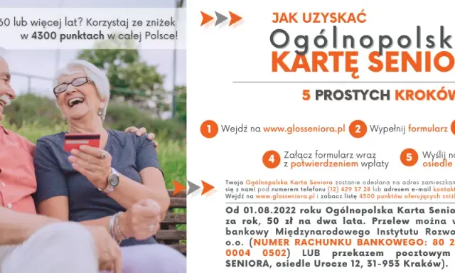 Szczęśliwi seniorzy z kartą, która daje zniżki w 4300 punktach w całej Polsce. Jak uzyskać Ogólnopolską Kartę Seniora?