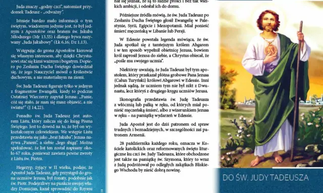 Modlitwa za małżeństwo w kryzysie do św. Judy Tadeusza, patrona spraw trudnych.
