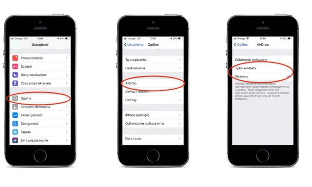 Ustawienia iPhone'a pokazują, jak skonfigurować AirDrop, aby udostępniać pliki znajomym. Dowiedz się, airdrop co to jest i jak działa.