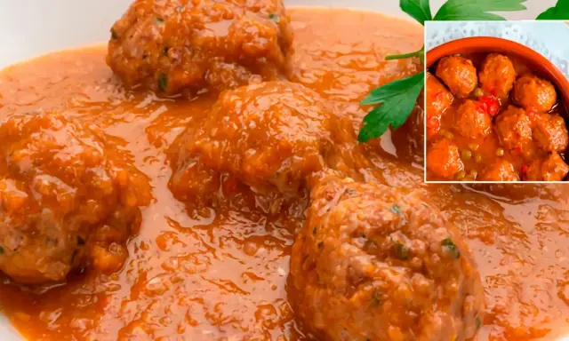 Albóndigas en salsa de la abuela, un plato casero lleno de sabor.