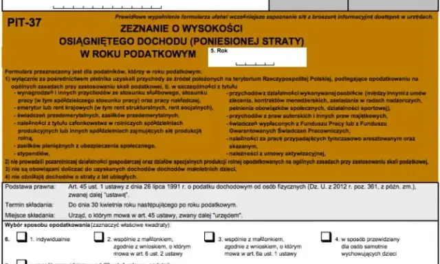 Umowa zlecenie: Jaki PIT wybrać? PIT-37 czy PIT-36? Sprawdź!