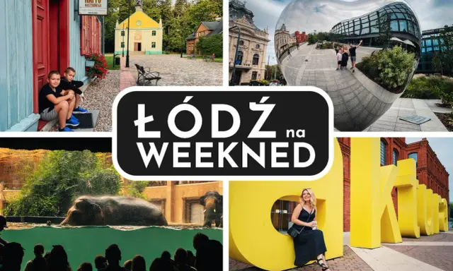Łódź na weekend: dzieci przy zabytkowym domu, słonie w zoo, serce-lustro i napisy "Kultura". Atrakcje turystyczne dla każdego!
