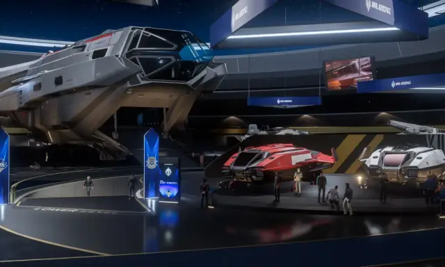 Wystawa statków kosmicznych w Star Citizen. Możesz zdobyć swój własny statek za darmo!