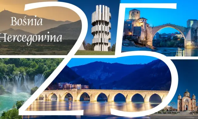Bośnia i Hercegowina atrakcje: Mostar, wodospady Kravica, pomnik w Tjentište i cerkiew w Banja Luce.