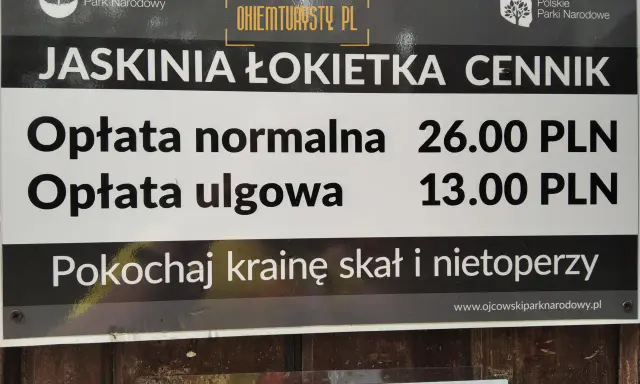 Cennik Jaskinia Łokietka: normalna 26 zł, ulgowa 13 zł. Odkryj krainę skał i nietoperzy w Ojcowskim Parku Narodowym.